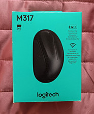 Logitech M317 Wireless Optical Mouse 1000 DPI 3-Button Scroll Wheel Black picture