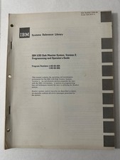 IBM SYSTEMS REFERENCE LIBRARY Original 1130 Disk Mon System USER’S  GUIDE- 1968 picture