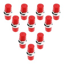 10 Pcs New FC-FC/PC Fiber Optic Adapter Coupler Connector Female to Female RED picture