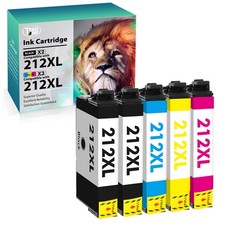 5PK 212XL T212XL Ink Cartridges For Epson work with WF-2830 WF2850 XP-4100 4105 picture