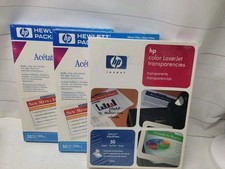 Lot of 150 HP Color Laserjet Transparencies 3 Packs of 50 picture