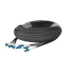 150m Drop Fiber Optic Jumper LC-LC UPC Outdoor 4 Core 3 Steel Fiber Optic Jumper picture