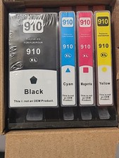 4pk 910XL Ink Cartridges for HP OfficeJet Pro 8010e 8020e 8022e 8025e 8028e picture