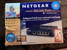 Netgear RP114 Web Safe Cable DSL Router,  100 Mbps 4-Port 10/100 Switch Open Box picture