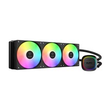 GAMDIAS Aura GLV2 360mm AIO Liquid CPU Cooler Rotatable Performance 10-Pole picture