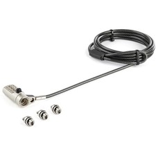 StarTech 6.6ft (2m) 3-in-1 Universal Laptop Cable Lock, 4-Digit Combination picture