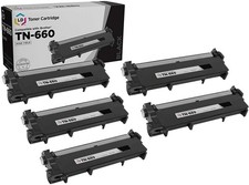 LD 5pk Comp Black Laser Cartridge for Brother Toner TN660 TN-660 HL-L2300D NEW picture