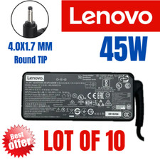 Lot 10 Genuine Lenovo 45W 4.0x1.7mm Small Black Tip AC Power Adapter Charger picture