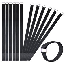 12 Pack 24 Inch Reusable Fastening Cable Straps Hook and Loop Cinch Cable Ties picture