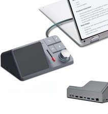 HiDock H1 USB C 11-in-1 Docking Station w/ AI Voice Recorder- Free Transcription picture