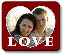 Love Couples Your Picture Here Custom Photo Mouse Pad Valentines 1/8in or 1/4in picture