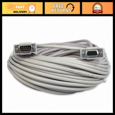 100ft DB9 9-Pin Serial RS232 Male/Female Extension Cable - High-Speed Connection picture