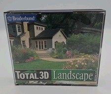 Broderbund Total 3D Landscape Deluxe 5 CD SetWindows 95 98 Complete picture