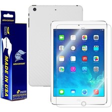 ArmorSuit Apple iPad Mini w/ Retina Screen Protector + White Carbon Fiber USA picture