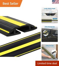 6.5ft Cable Protector Cord Cover for Floor, Heavy Duty PVC Duct Easy to Unrol... picture