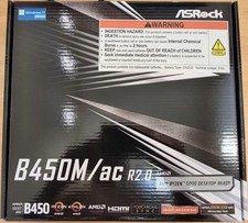 ASRock B450M- AC Rev 2.0,  AMD AM4 Socket mATX,  DDR4 PCIe 3x16 Motherboard picture