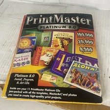 Print master platinum 8.0 11 CD’s Install Program & Art CDs From Broderbund picture