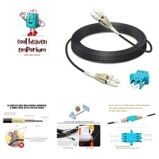 100ft 30 Meters Uniboot OM3 Fiber LC to LC Outdoor Armored Fiber Optic Cable,... picture