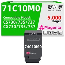 71C10M0 Magenta Toner Cartridge Compatible for Lexmark CS730/735/737 CX730/737 picture