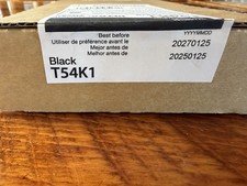 Epson T54K1 Black Ink Cartridge. F2270 New Unopened. Expires 1/25/2027 picture