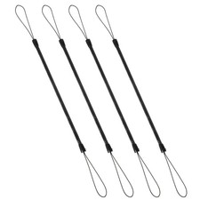 Mabor 4Pcs Pen Leash, Stylus Tether, Plastic Elastic Tether 23 cm, Black  picture