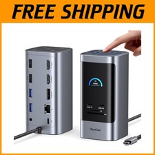 15-in-1 Laptop Docking Station 3 Monitors, 8K Display picture