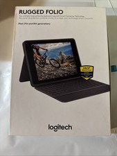 Logitech Rugged Folio Keyboard Case for Apple iPad 7th & 8th Gen Open Box  picture