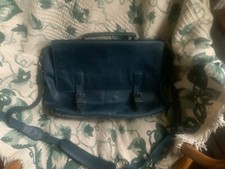 frye blue messenger / breifcase picture