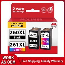 260XL 261XL Ink (1BK 1Color)  Replacement for Canon PG-260 CL-261 TS5320 TR7020 picture