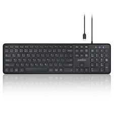 Perixx Periboard-210C Wired Full-Size Usb C Keyboard Quiet - Mac Ipad picture