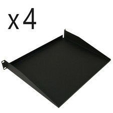 4 Pack - Cantilever Relay Rack Mount Steel Server Monitor Shelf 19