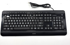 Azio KB505U Vision Large Print Backlit Wired Keyboard - Black picture