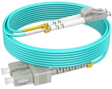 5M SC to LC OM4 Fiber Patch Cable | Length Options: 1m-50m, 40GB/100GB Duplex 50 picture