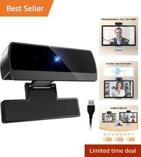 Stream in Style: 1080P Webcam with High-Quality Microphone and Light Correction picture