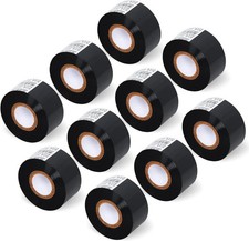 10 Rolls 30mm x 100m Black Thermal Transfer Ribbon Resin for Coder Printer Ma... picture
