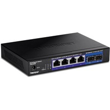 TRENDnet 6 Port Multi Gigabit Switch 2.5G 10G SFP LED Indicators Fanless Design picture