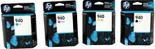 2 SETS of 4 (8 Total) New Genuine OEM HP 940 Ink Cartridges No Retail Box picture