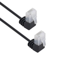 Cablecc Ultra Slim Cat6 Ethernet Cable RJ45 Up Angled 25cm UTP Network Cable picture