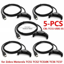 5Pcs for Zebra Motorola TC51 TC52 TC510K TC56 TC57 USB CABLE- CBL-TC51-USB1-01 picture