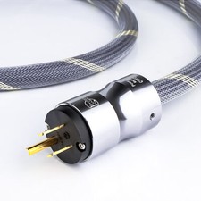 HIFI US Power Cable OCC Copper AC Audio Power Cord with Gold Plated Power Plug picture
