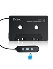 Elook Cassette to Bluetooth Adapter for Car with Micro SD Card, Black picture