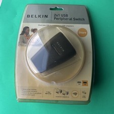 Belkin 2x1 USB Peripheral Switch Share One USB Device With Two USB Computer  picture