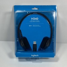 NEW SEALED-Logitech H340 Digital USB Computer Headset w/Noise Canceling MIC picture