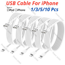 USB Charger Cable 3/6Ft Charging Cord For iPhone 14 13 12 11 XR X 8 7 6 Plus Lot picture