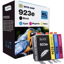 XLHIPPO 923e Compatible 4-Pack Ink (BK/C/M/Y) for HP OfficeJet Pro 8120 picture