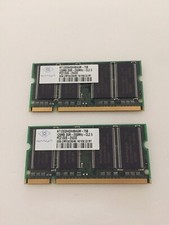Nanya 128MB (256MB Total) DDR-266MHZ PC2100S-25330 RAM NT128D64SH4BAGM-75B (A5) picture