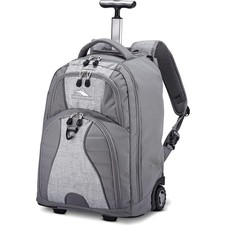 Travel-Ready Wheeled Laptop Backpack - 17” Capacity & Reflective Safety Strip picture