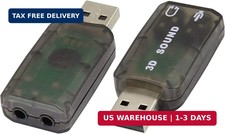 External 5.1 USB Stereo Sound Card USB 2.0 to 3D Audio Sound Card Adapter Virtua picture