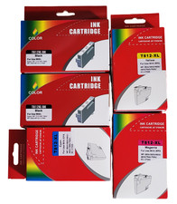 Ink Cartridge Replacement for 812XL Cyan Magenta Yellow Black Lot of 5 See Descr picture