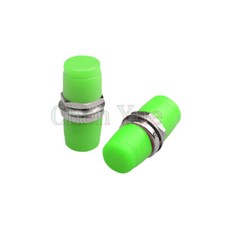 50pcs FC APC Single Mode Simplex Fiber Optic Adapter FC Green Hat Flange Adapter picture